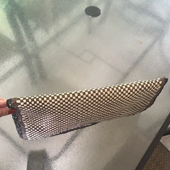 Prada Leather Woven Clutch - Picture 4 of 14